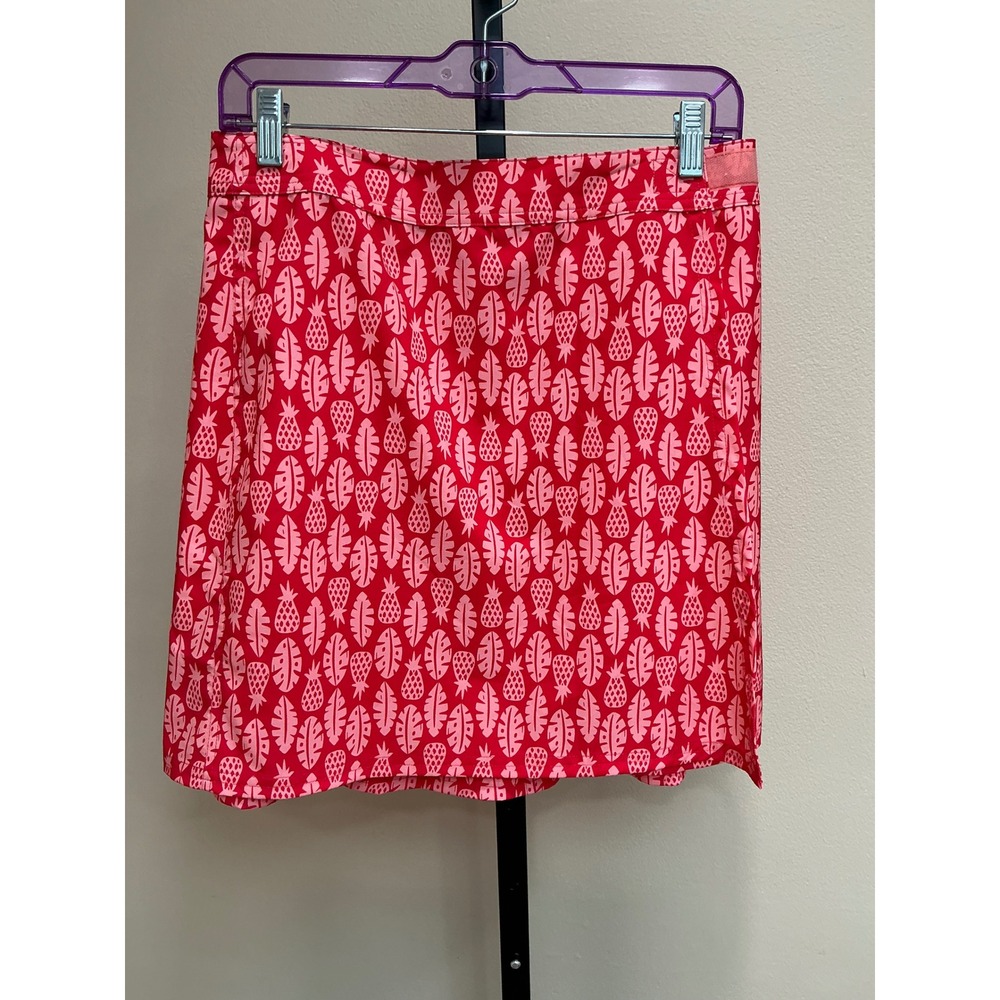 RipSkirt Hawaii Wrap Skirt XS Red Pink‎ Pineapple Tropical Print Quick Dry Beach